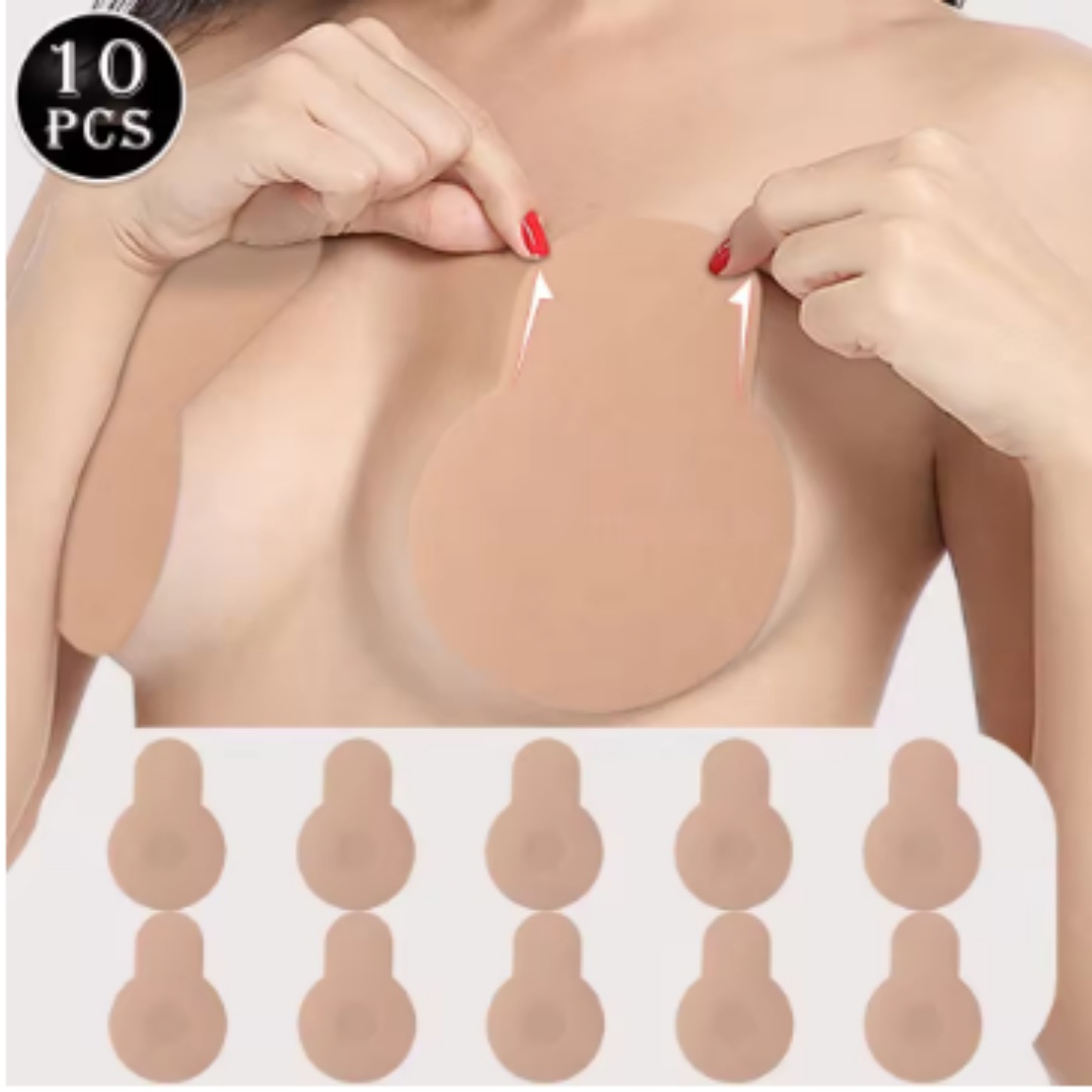 女性用、パッド付き、自着式シリコン製、ストラップなし、目立た - Strapless Bra Adhesive のレビューと価格